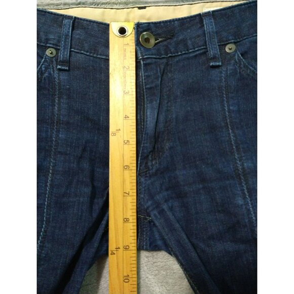 Rag and Bone Jeans Womens 30 Blue Denim Skinny Bootcut Low Rise Stretch Dark - Picture 4 of 9